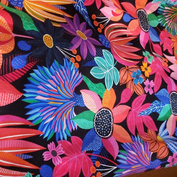 Talma Button Down in Midnight Navy Floral Garden main image 1